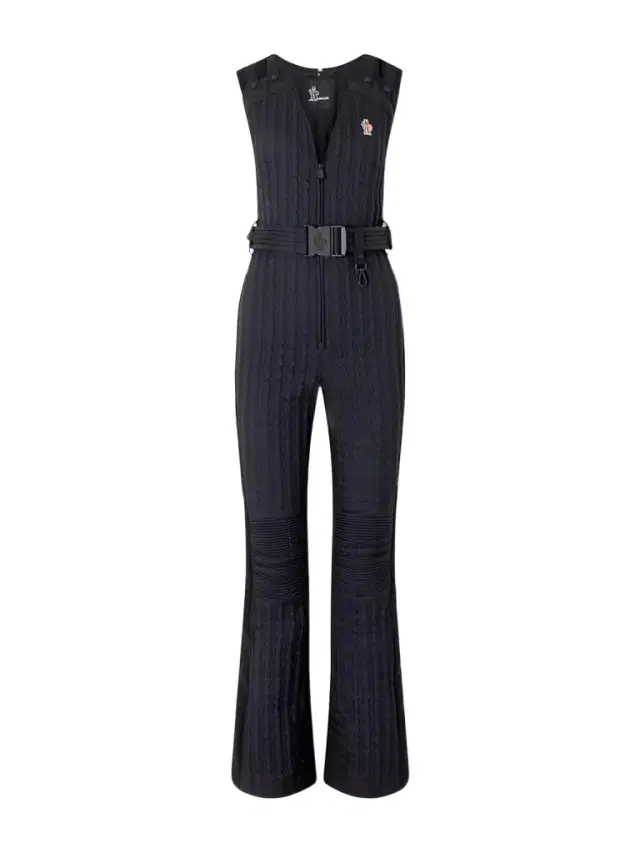 Moncler Grenoble Belted Appliquéd Quilted Down Ski Suit