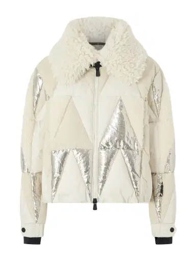 Moncler Grenoble Pamiers Paneled Quilted Wool-blend Fleece-and Cotton-corduroy Down Ski Jacket | Thumbnail 1 Moncler Grenoble Pamiers Paneled Quilted Wool-blend Fleece-and Cotton-corduroy Down Ski Jacket | Thumbnail 1