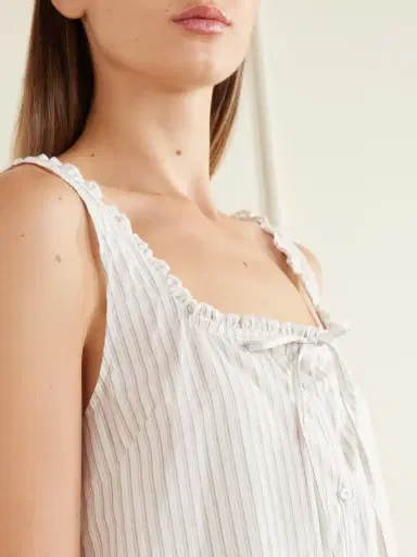 Deiji Studios Ruffled Striped Organic Cotton-poplin Dress | Thumbnail 4