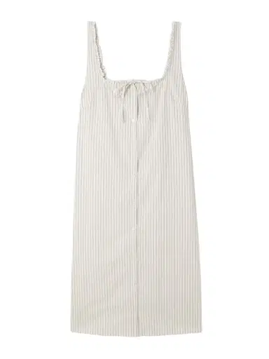 Deiji Studios Ruffled Striped Organic Cotton-poplin Dress | Thumbnail 1