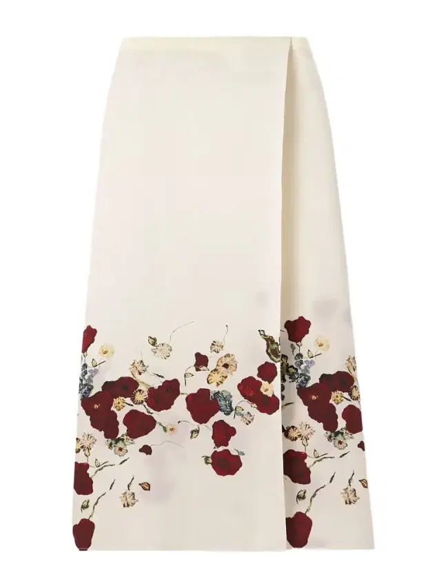 Demi Floral-print Silk And Cotton-blend Organza Midi Skirt