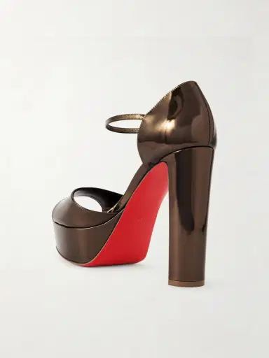 Christian Louboutin Sandaloo 130 Mirrored-leather Platform Sandals | Thumbnail 3 Christian Louboutin Sandaloo 130 Mirrored-leather Platform Sandals | Thumbnail 3