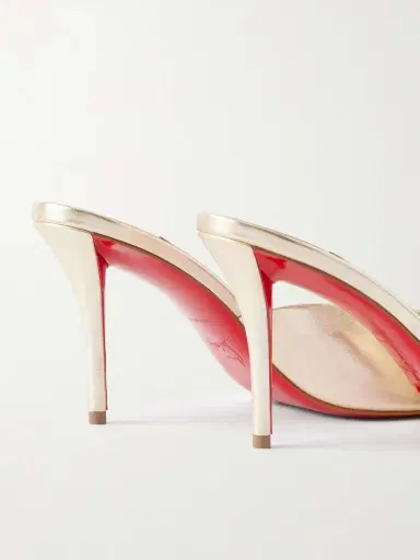 Christian Louboutin Miss Z 80 Metallic Leather Mules | Thumbnail 5 Christian Louboutin Miss Z 80 Metallic Leather Mules | Thumbnail 5