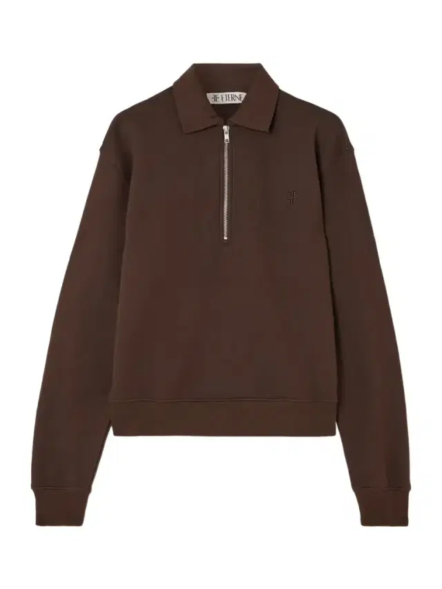 Embroidered French Cotton And Modal-blend Terry Half-zip Sweatshirt