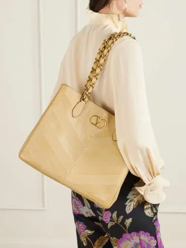 Valentino Garavani Jean Paneled Leather Tote | Thumbnail 3