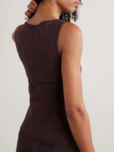 FLORE FLORE Timmi Ribbed Organic Cotton Tank | Thumbnail 4