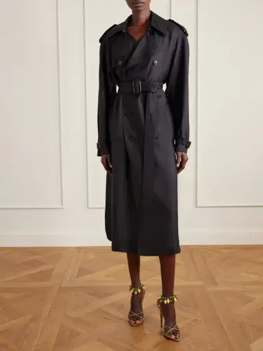 Saint Laurent Mon Chéri Embellished Suede-trimmed Satin Sandals | Thumbnail 4 Saint Laurent Mon Chéri Embellished Suede-trimmed Satin Sandals | Thumbnail 4