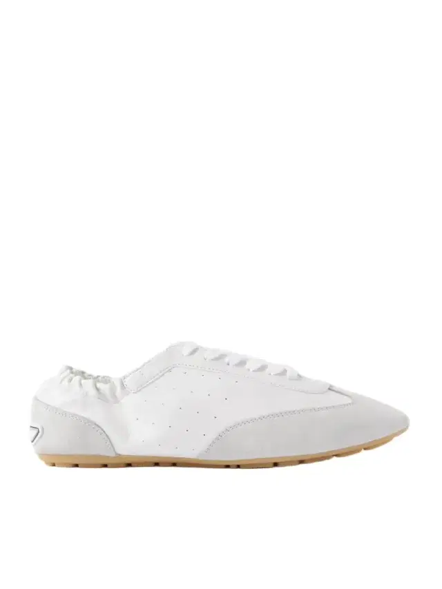 Lewis Suede-trimmed Leather Sneakers