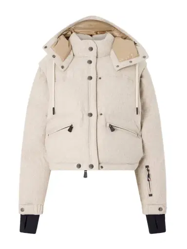 Moncler Grenoble Yintab Convertible Hooded Padded Wool-flannel Down Ski Jacket | Thumbnail 1 Moncler Grenoble Yintab Convertible Hooded Padded Wool-flannel Down Ski Jacket | Thumbnail 1