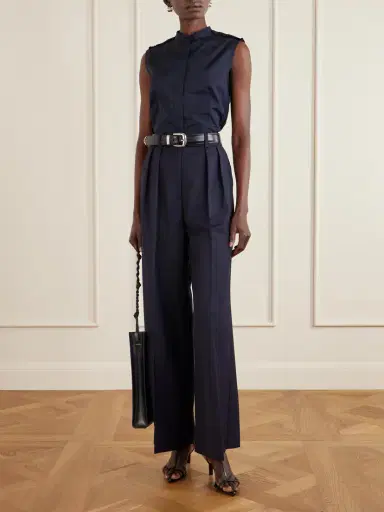 Jil Sander Ruffled Cotton-poplin Top | Thumbnail 2