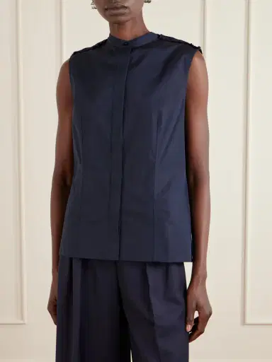 Jil Sander Ruffled Cotton-poplin Top | Thumbnail 3