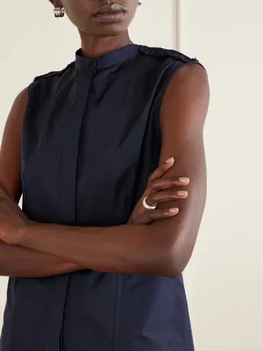 Jil Sander Ruffled Cotton-poplin Top | Thumbnail 5