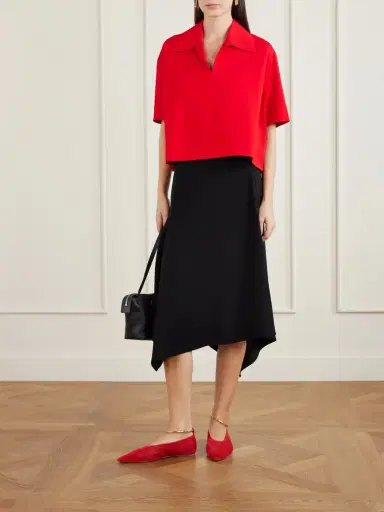 Jil Sander Laser-cut Suede Ballet Flats | Thumbnail 4 Jil Sander Laser-cut Suede Ballet Flats | Thumbnail 4