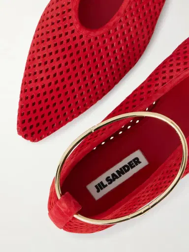 Jil Sander Laser-cut Suede Ballet Flats | Thumbnail 5 Jil Sander Laser-cut Suede Ballet Flats | Thumbnail 5