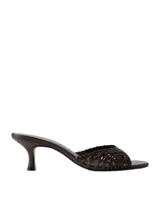 Brigitte Woven Leather Mules