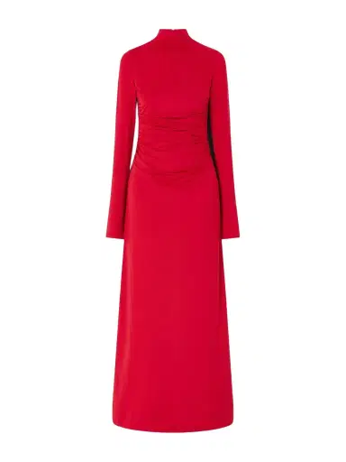 Altuzarra Jazmina Ruched Stretch-jersey Mock-neck Maxi Dress | Thumbnail 1 Altuzarra Jazmina Ruched Stretch-jersey Mock-neck Maxi Dress | Thumbnail 1
