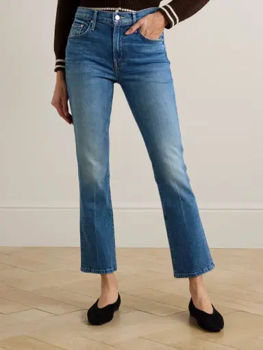 Mother The Insider Cropped High-rise Bootcut Jeans | Thumbnail 3