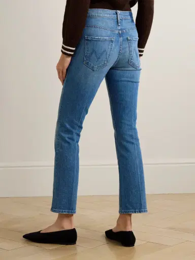 Mother The Insider Cropped High-rise Bootcut Jeans | Thumbnail 4