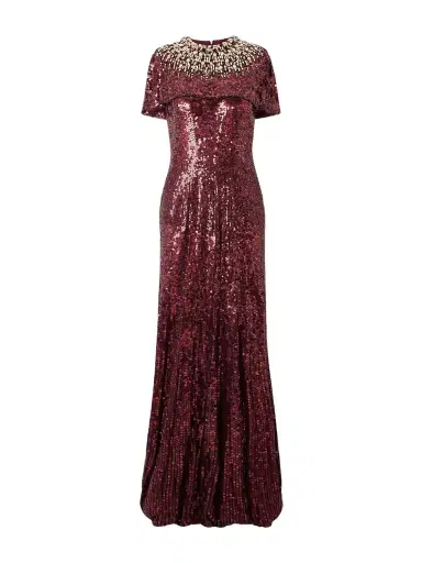 Jenny Packham Radiant Sequined Crepe Gown | Thumbnail 1 Jenny Packham Radiant Sequined Crepe Gown | Thumbnail 1