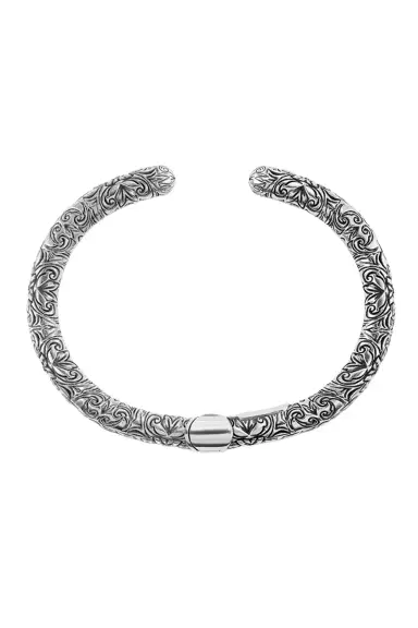 Marla Aaron Embossed Hinged Cuffling | Thumbnail 1 Marla Aaron Embossed Hinged Cuffling | Thumbnail 1