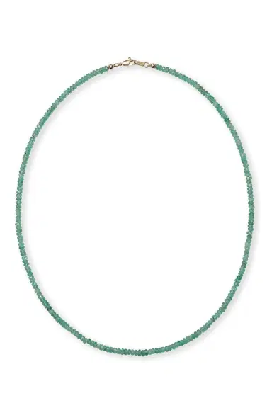 LIZZIE FORTUNATO FINE Emerald Tiny Beaded Necklace | Thumbnail 1