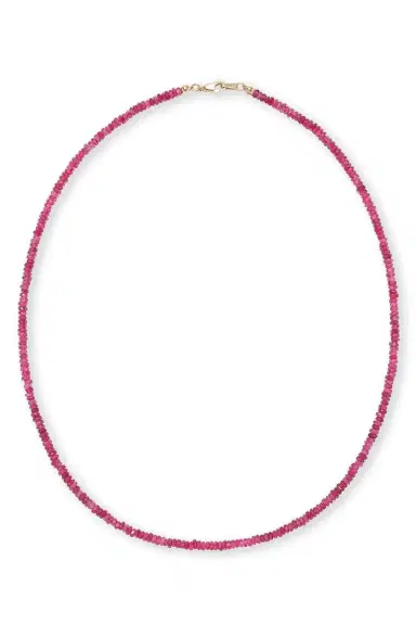 LIZZIE FORTUNATO FINE Ruby Tiny Beaded Necklace | Thumbnail 1