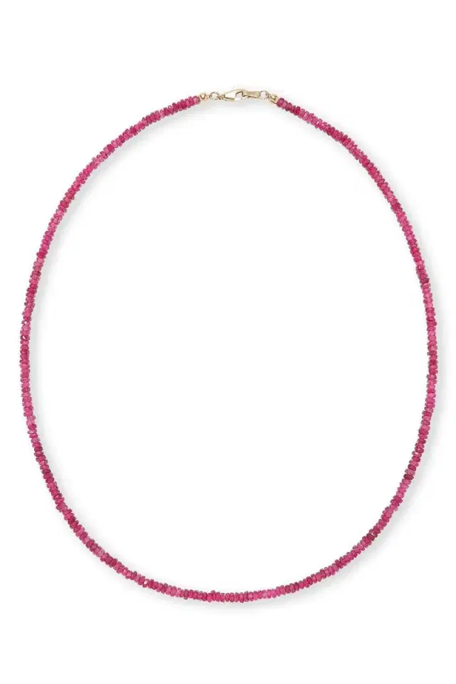 LIZZIE FORTUNATO FINE Ruby Tiny Beaded Necklace