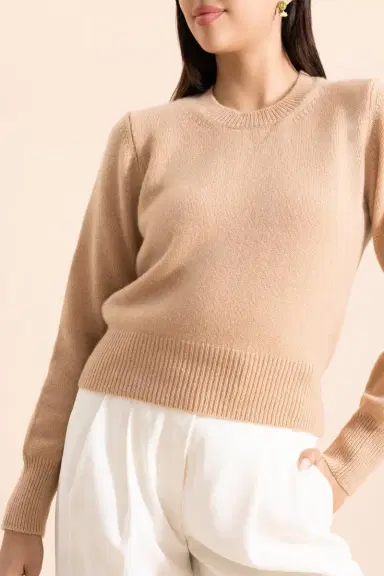MISH The Cashmere Pullover - Cappucino | Thumbnail 2