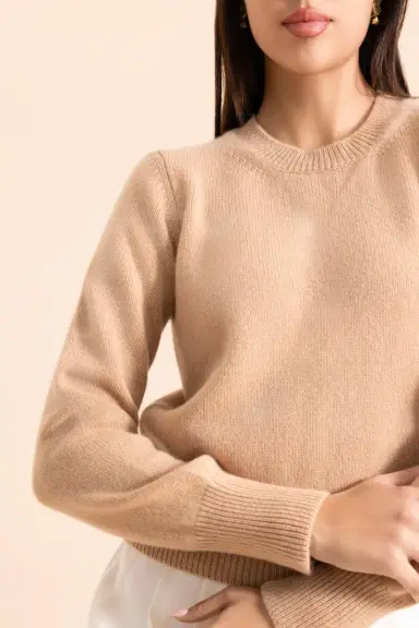 MISH The Cashmere Pullover - Cappucino | Thumbnail 3
