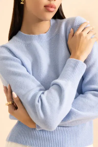 MISH The Cashmere Pullover - Forget Me Not | Thumbnail 2