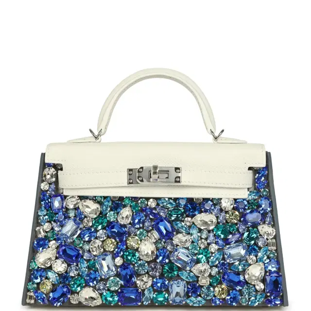 Madison Avenue Couture Bag Bestie x LeBag Paris Blue Ocean Treasure Swarovski Crystal Cover