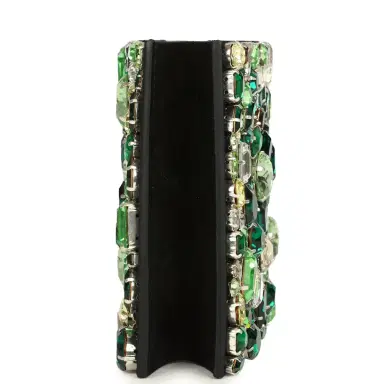 Madison Avenue Couture Bag Bestie x LeBag Paris Green Emerald Swarovski Crystal Cover | Thumbnail 12