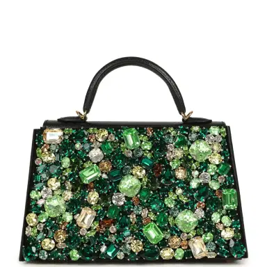 Madison Avenue Couture Bag Bestie x LeBag Paris Green Emerald Swarovski Crystal Cover | Thumbnail 5
