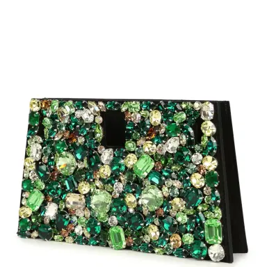 Madison Avenue Couture Bag Bestie x LeBag Paris Green Emerald Swarovski Crystal Cover | Thumbnail 9