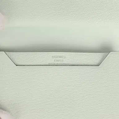 HERMÈS Hermes Bearn Mini Wallet Vert Peppermint Chevre Mysore Palladium Hardware | Thumbnail 8 HERMÈS Hermes Bearn Mini Wallet Vert Peppermint Chevre Mysore Palladium Hardware | Thumbnail 8