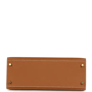 HERMÈS Hermes Kelly Sellier 28 Gold Epsom Gold Hardware | Thumbnail 6