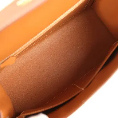 HERMÈS Hermes Kelly Sellier 28 Gold Epsom Gold Hardware | Thumbnail 8