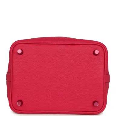 HERMÈS Hermes Picotin 18 Monochrome Rose Mexico Clemence Pink Palladium Hardware | Thumbnail 6 HERMÈS Hermes Picotin 18 Monochrome Rose Mexico Clemence Pink Palladium Hardware | Thumbnail 6