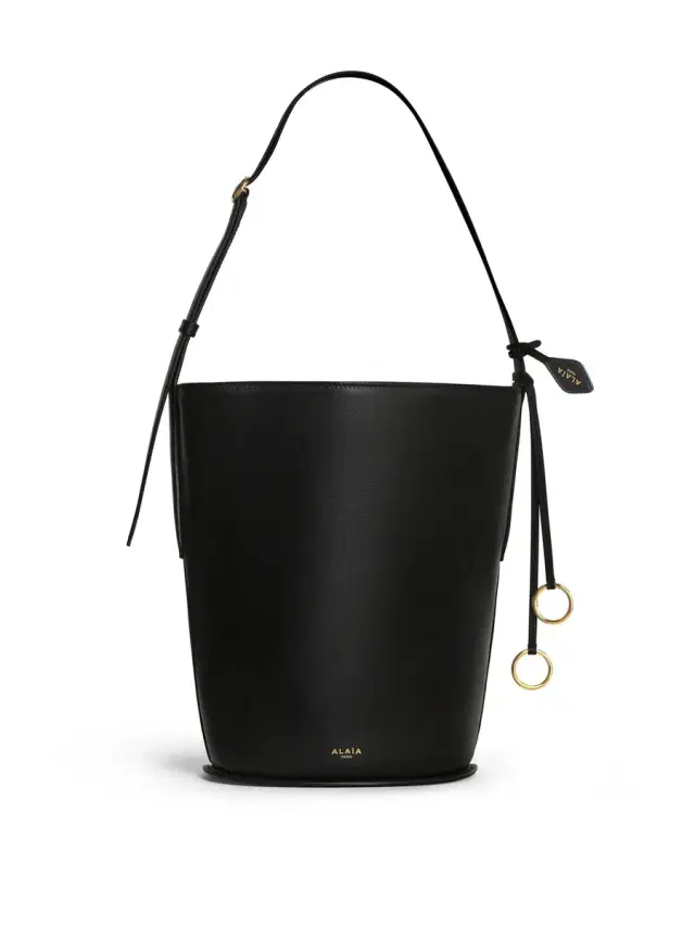Small Calfskin Hip Bucket Bag Small Calfskin Hip Bucket Bag