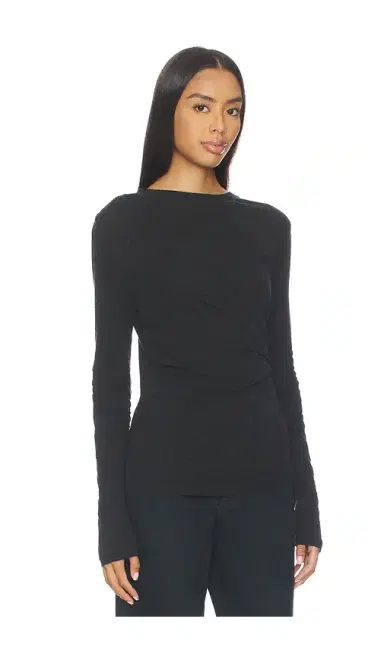 Enza Costa Jersey Long Sleeve Crew Top | Thumbnail 2