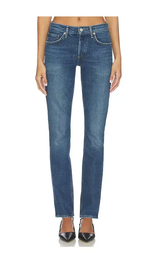 AGOLDE Cocktail Low Rise Stacked Skinny Jeans