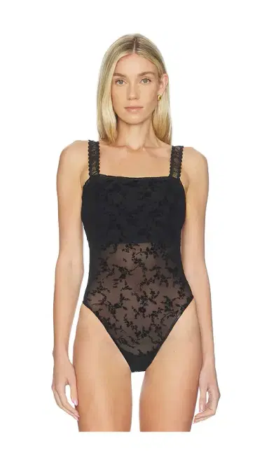 AllSaints Charli Flocked Bodysuit | Thumbnail 2