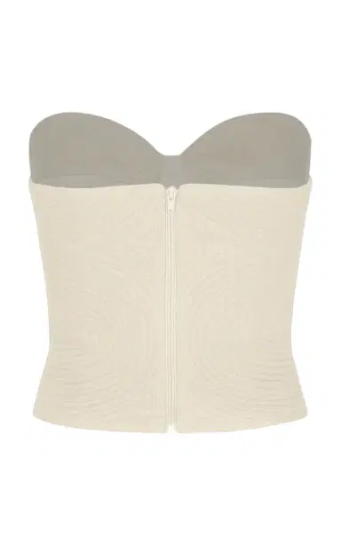 Andres Otalora Morenita Embroidered Linen Top | Thumbnail 3