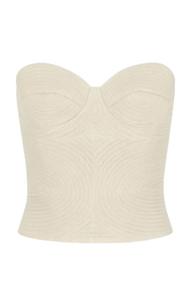Morenita Embroidered Linen Top