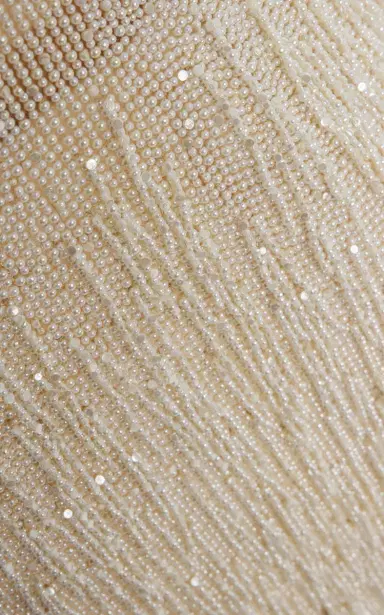 Oscar de la Renta Pearl-Fringed Mini Dress | Thumbnail 10