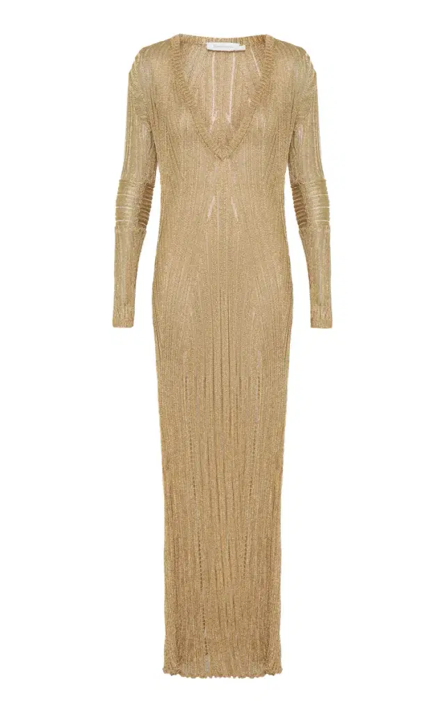 Zimmermann Rebellion Metallic Maxi Dress