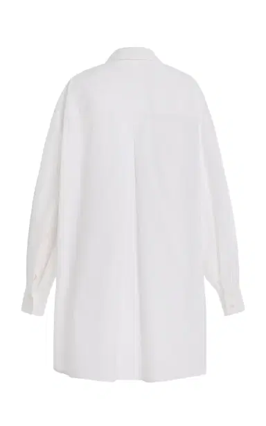 Carolina Herrera Twist-Front Stretch-Cotton Shirt | Thumbnail 4