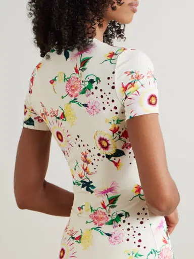 Rabanne Floral-print Jersey T-shirt | Thumbnail 3 Rabanne Floral-print Jersey T-shirt | Thumbnail 3