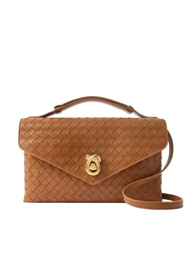 Knot Lock Medium Intrecciato Leather Shoulder Bag