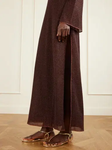 Oséree Lumière Metallic Stretch-knit Kaftan | Thumbnail 5 Oséree Lumière Metallic Stretch-knit Kaftan | Thumbnail 5